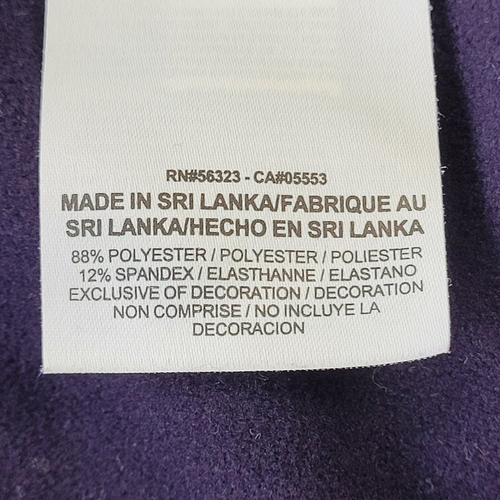 NIKE Woman’s PRO HYPERWARM SIDE TIE long sleeve turtleneck TOP purple size S - Picture 10 of 14